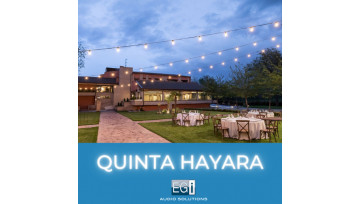 Sonido EGi para interior y exterior: Quinta Hayara Sonido EGi para interior y exterior: Quinta Hayara
